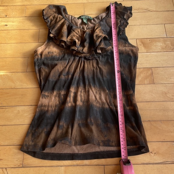 Lauren Ralph Lauren Ombré Tie-Dye Top Medium - Picture 3 of 5